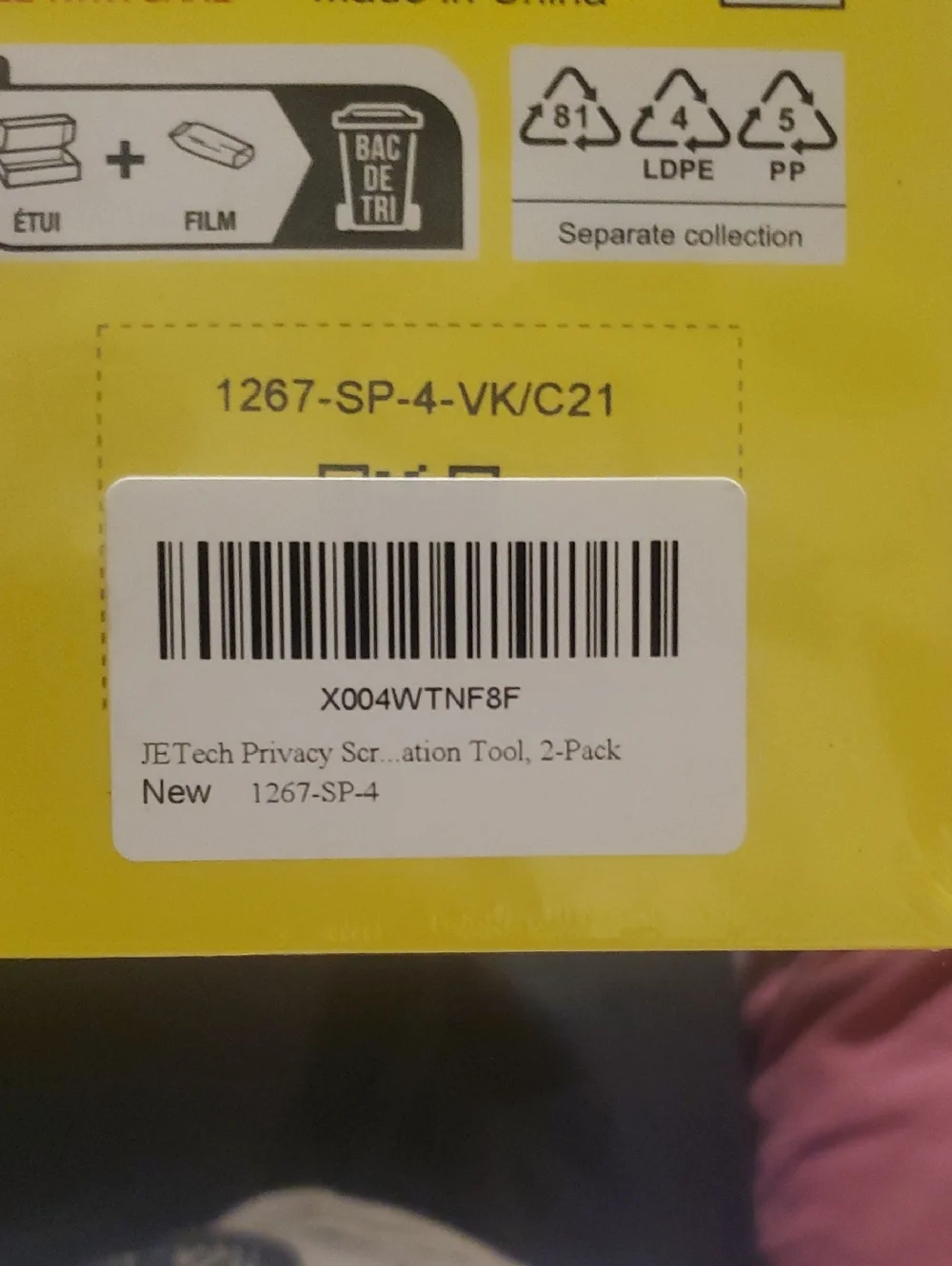 NWT JETech Screen Protector for iPhone 15 Pro Max 6.7-In 3 Pk